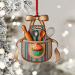 Blisscorners Apron Christmas, Home Decor, Christmas Ornament, Personalized Ornament2D Flat LM2111