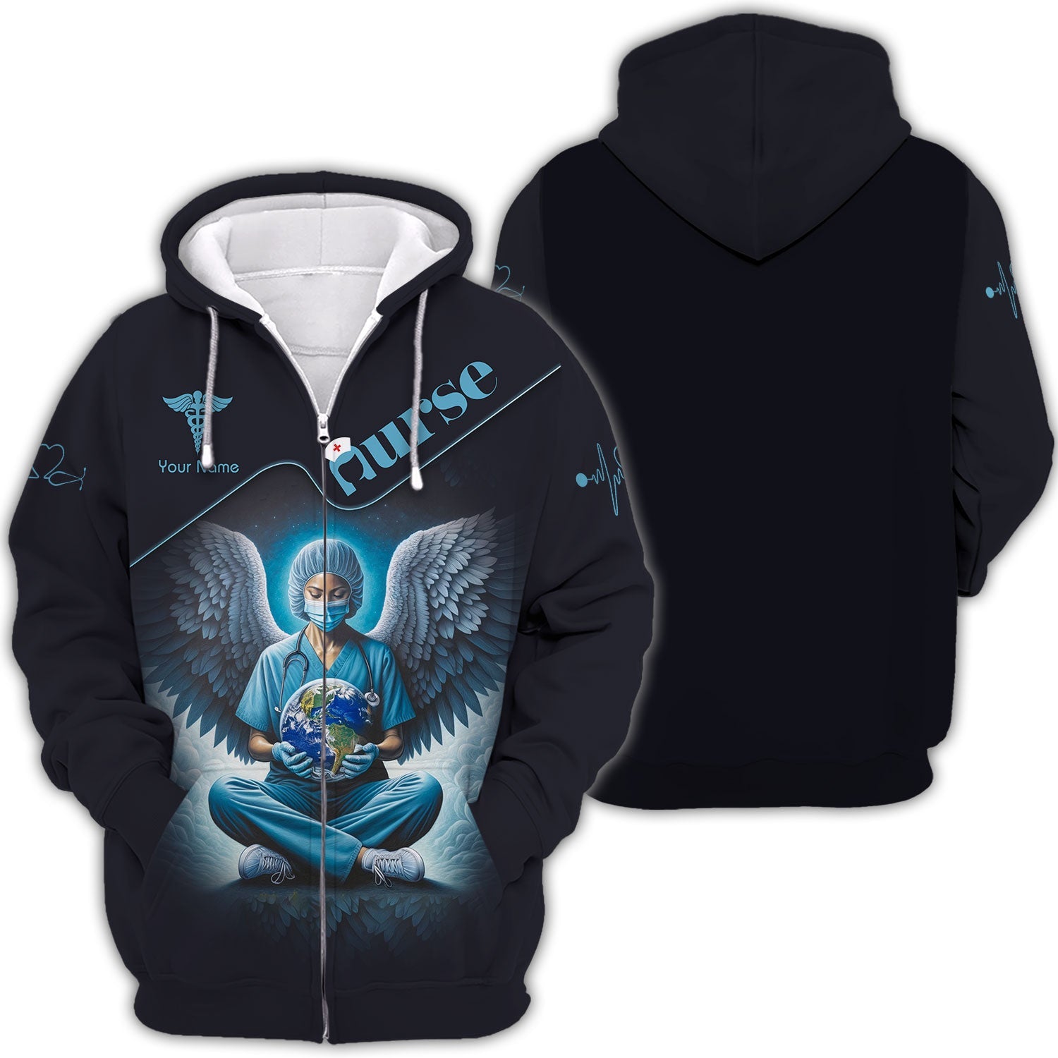 Blisscorners Personalized Nurse Shirt - Guardian Angels of Healthcare
