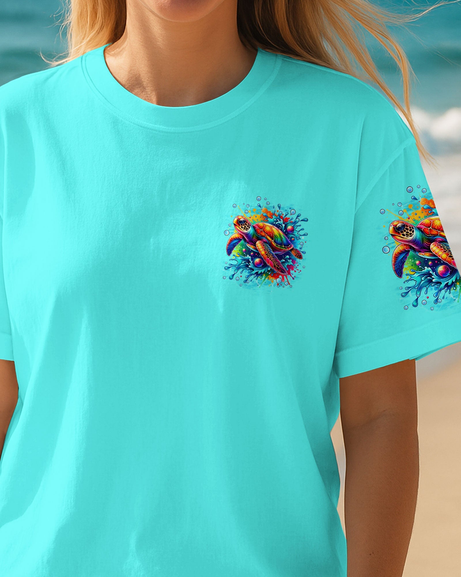 BLISSCORNERS SALTWATER HEALS EVERYTHING TURTLE ALL OVER PRINT
