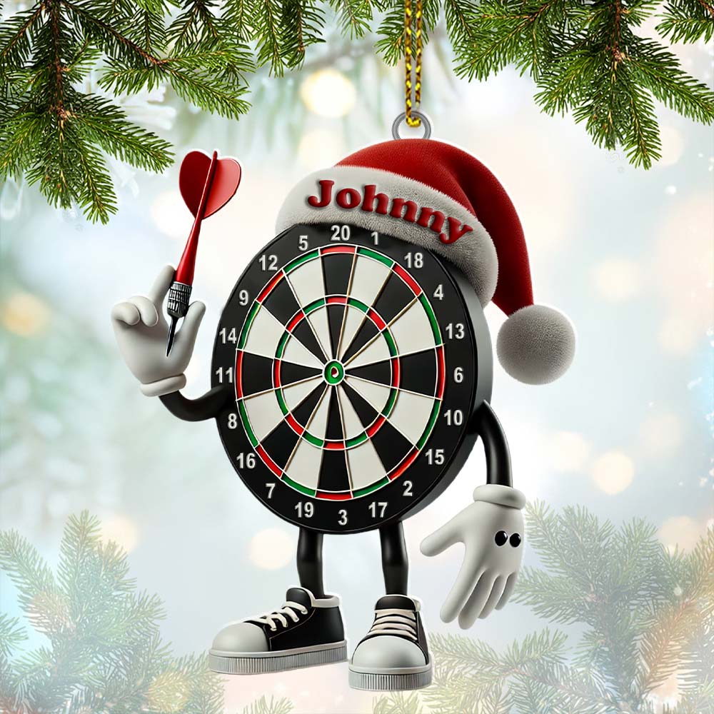 Blisscorners Darts Christmas Ornament, Personalized Ornament2D Flat LM2211