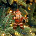 Blisscorners Archery Santa Christmas, Home Decor, Christmas Ornament, Personalized Ornament2D Flat LM2111