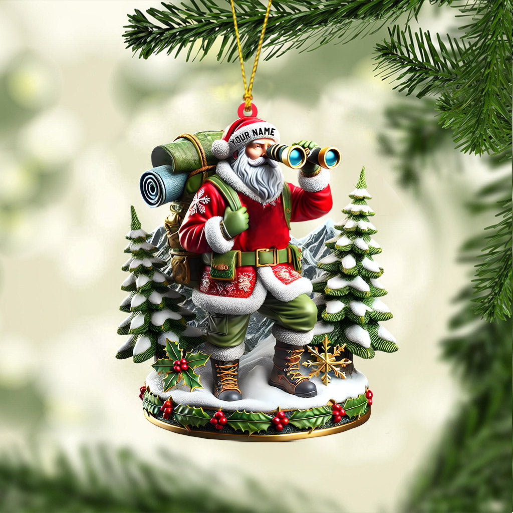 Blisscorners Santa Discovery Home Decor Christmas Ornament, Personalized Ornament2D Flat LM2211