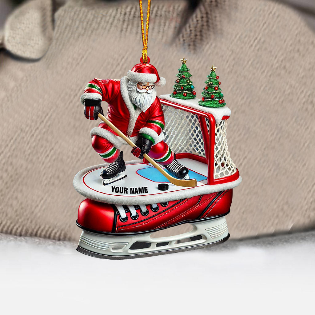 Blisscorners Hockey Christmas Home Decor Christmas Ornament, Personalized Ornament42D Flat LM2211