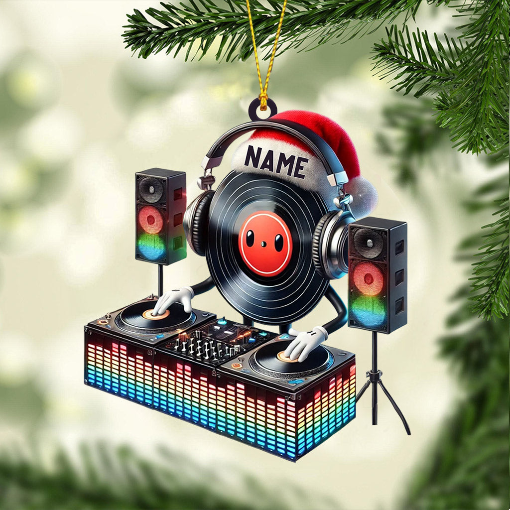 Blisscorners Musical Life DJ Christmas Ornament, Personalized Ornament2D Flat LM2211