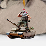 Blisscorners Army Santa Home Decor Christmas Ornament, Personalized Ornament2D Flat LM2211