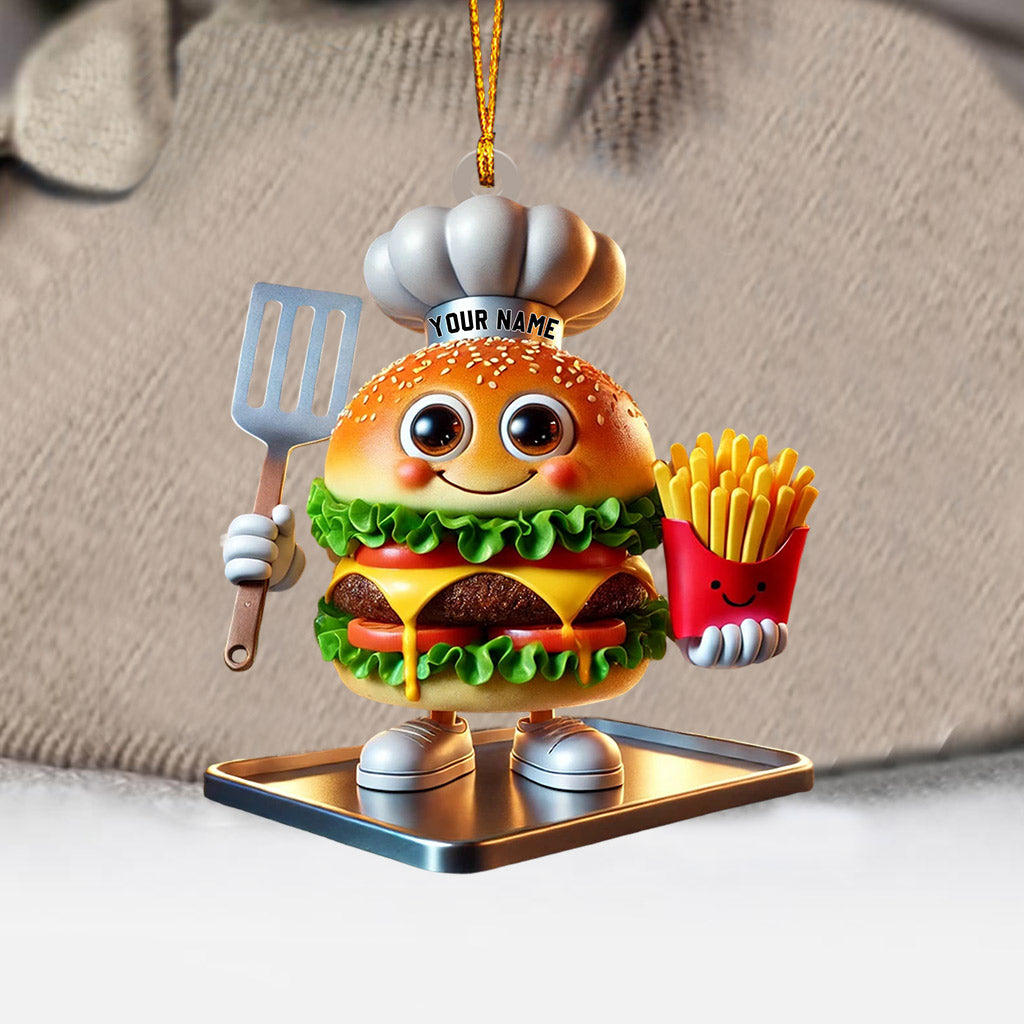Blisscorners Fast Food Home Decor Christmas Ornament, Personalized Ornament2D Flat LM2211