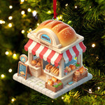 Blisscorners Bread Bakery Christmas Ornament, Personalized Ornament2D Flat LM2211