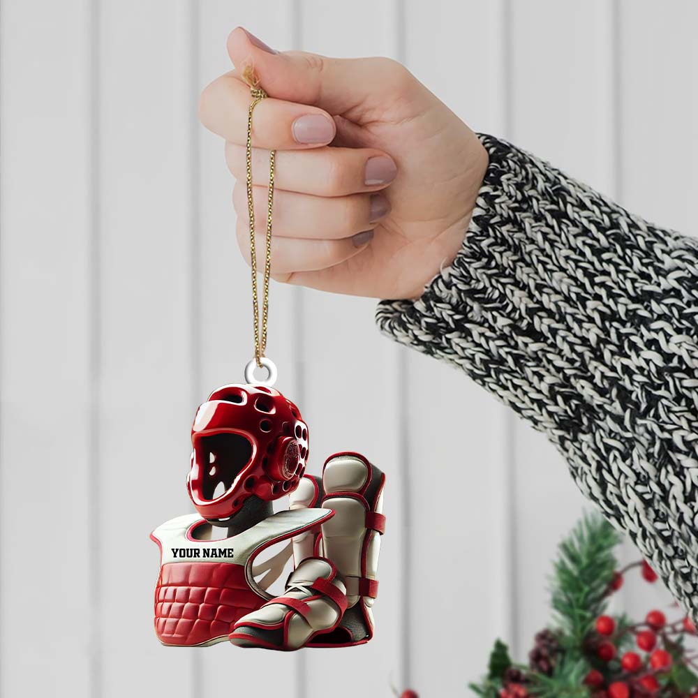 Blisscorners Custom Karate Lover Ornament, Personalized Ornament2D Flat LM2211