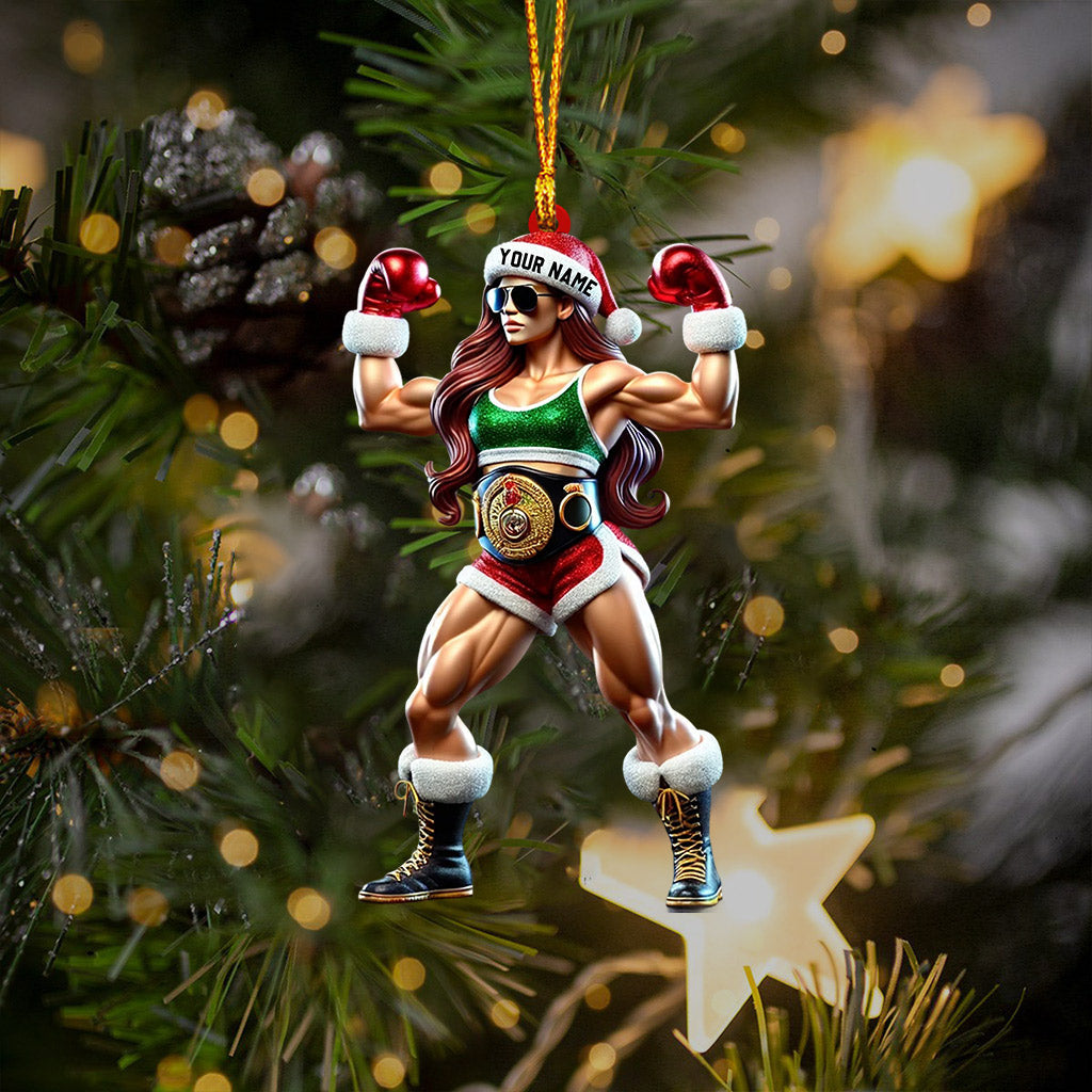 Blisscorners Strong Woman Home Decor Christmas Ornament, Personalized Ornament2D Flat LM2211