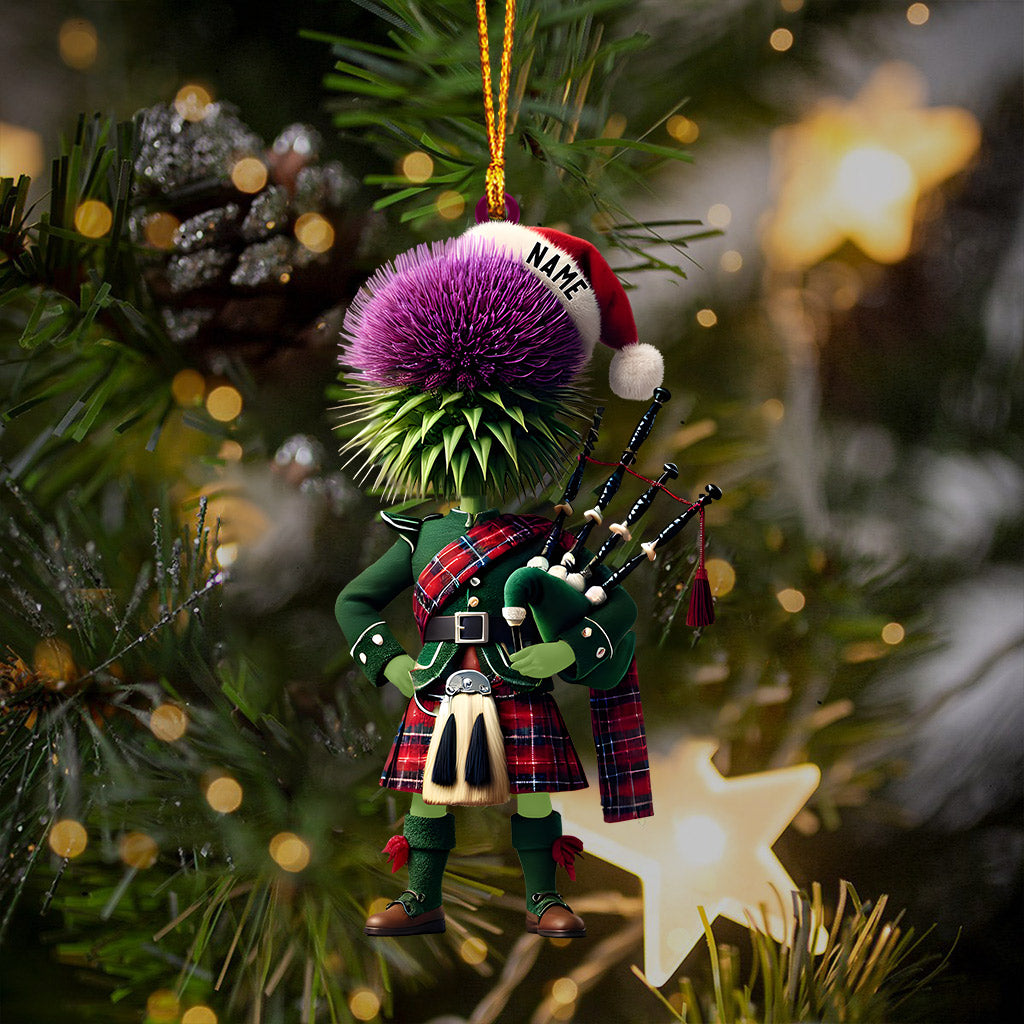 Blisscorners Prickly Hair Christmas Ornament, Personalized Ornament2D Flat LM2211