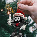 Blisscorners Bowling Ball Christmas Ornament, Personalized Ornament2D Flat LM2211