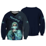 Blisscorners Personalized Nurse Shirt - Elegant Floral Elegance Meets Professional Pride