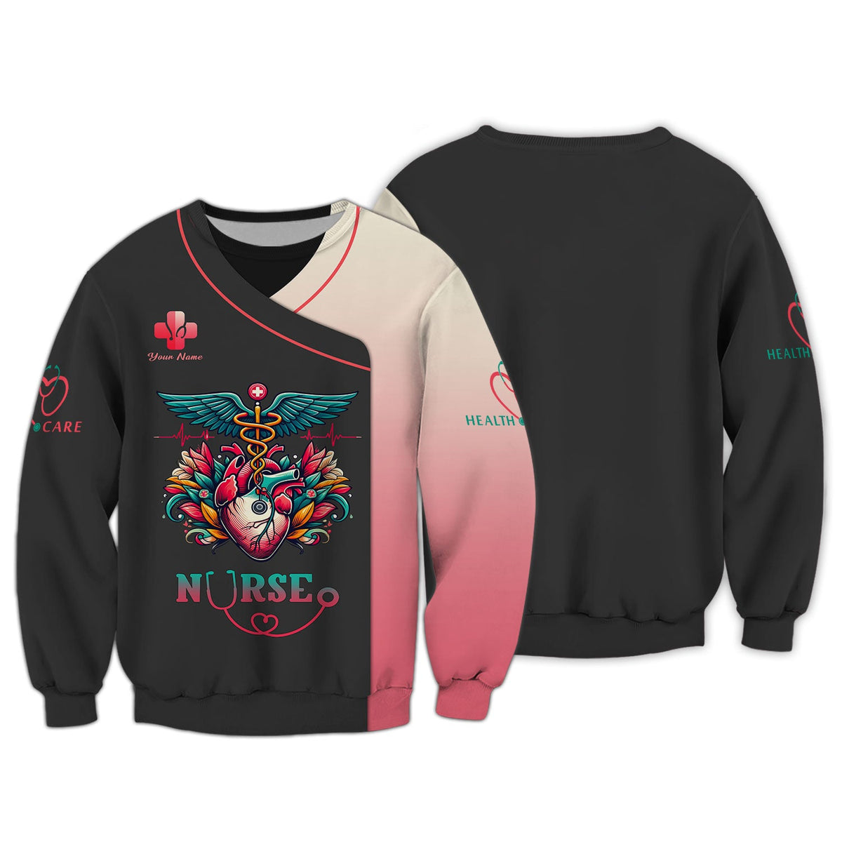 Blisscorners Personalized Nurse Shirt - Honor the Heart of Healthcare