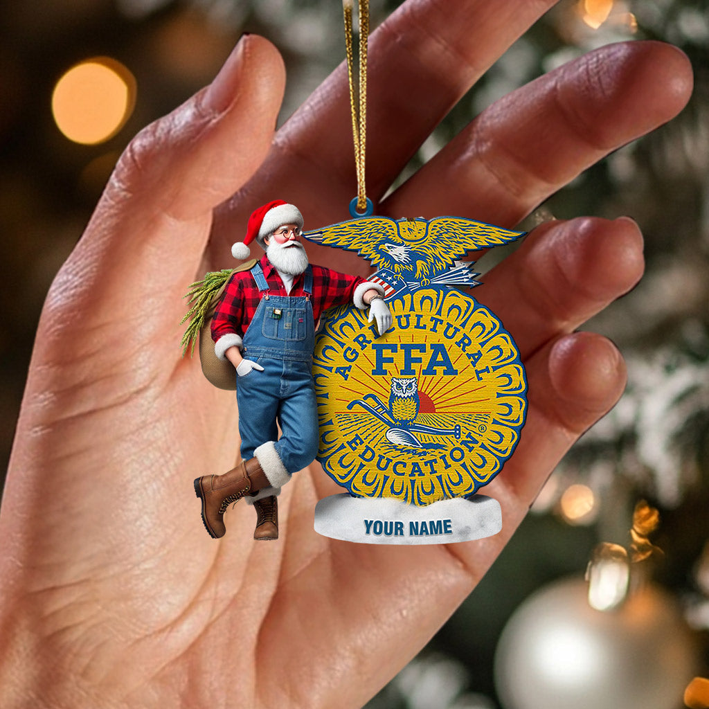 Blisscorners FFA Education Christmas Ornament, Personalized Ornament2D Flat LM2211