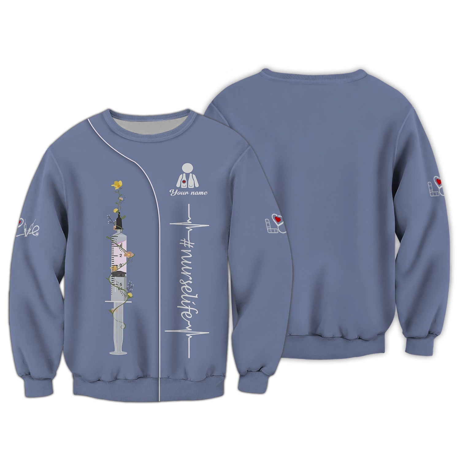 Blisscorners Personalized Nurse Shirt - Dedication in Every Stitch