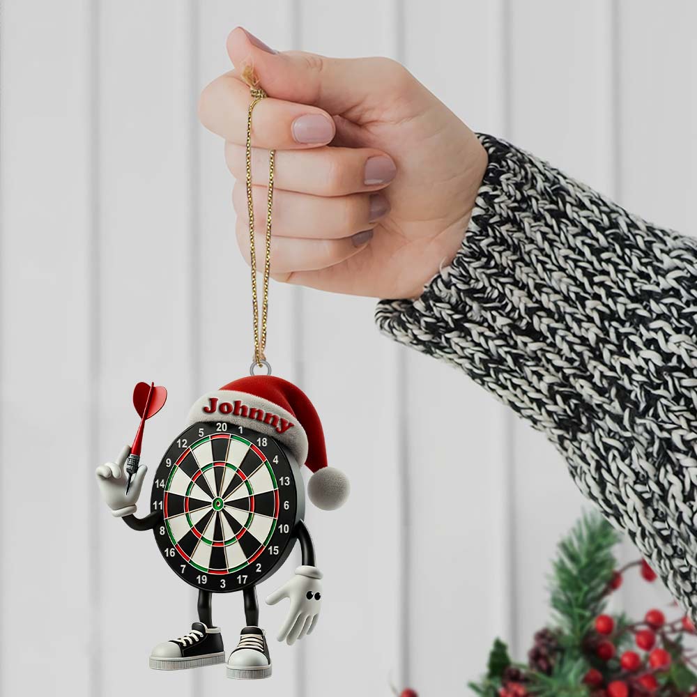 Blisscorners Darts Christmas Ornament, Personalized Ornament2D Flat LM2211
