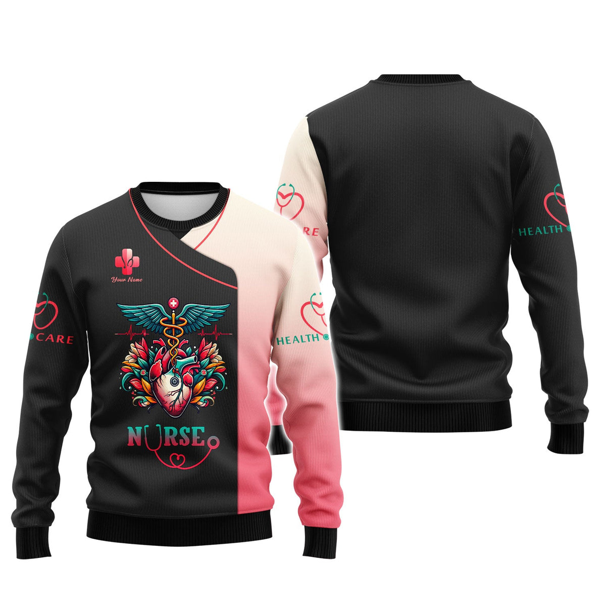 Blisscorners Personalized Nurse Shirt - Honor the Heart of Healthcare