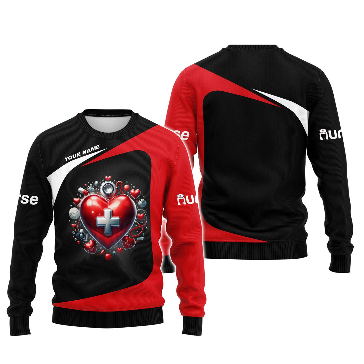 Blisscorners Personalized Nurse Shirt - Heart of Healing