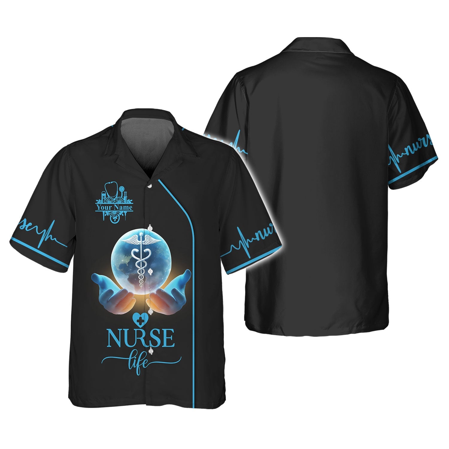 Blisscorners Personalized Nurse Shirt, Nurse Life Shirt