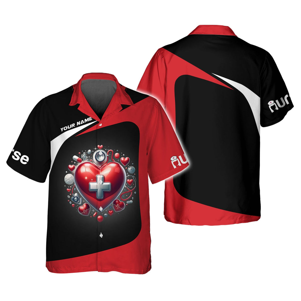Blisscorners Personalized Nurse Shirt - Heart of Healing