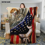 Blisscorners Personalized Rabbit Hunting Blanket