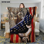 Blisscorners Personalized Deer Hunting Blanket