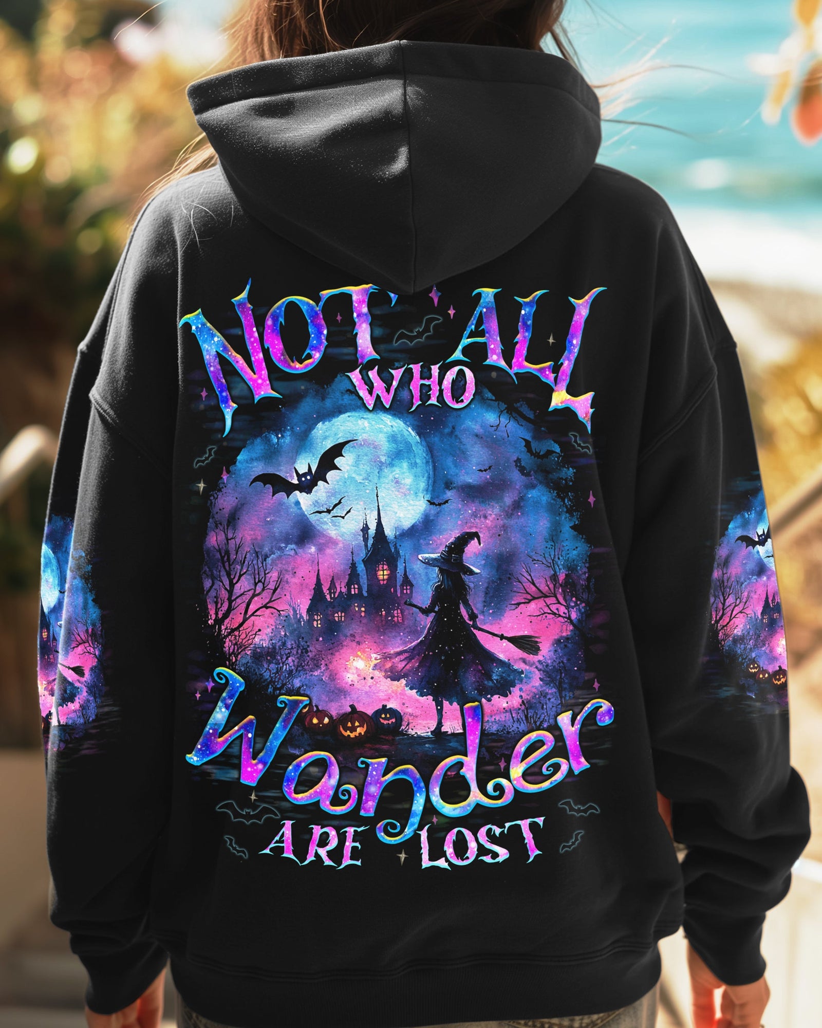 BLISSCORNERS NOT ALL WHO WANDER ARE LOST HALLOWEEN ALL OVER PRINT