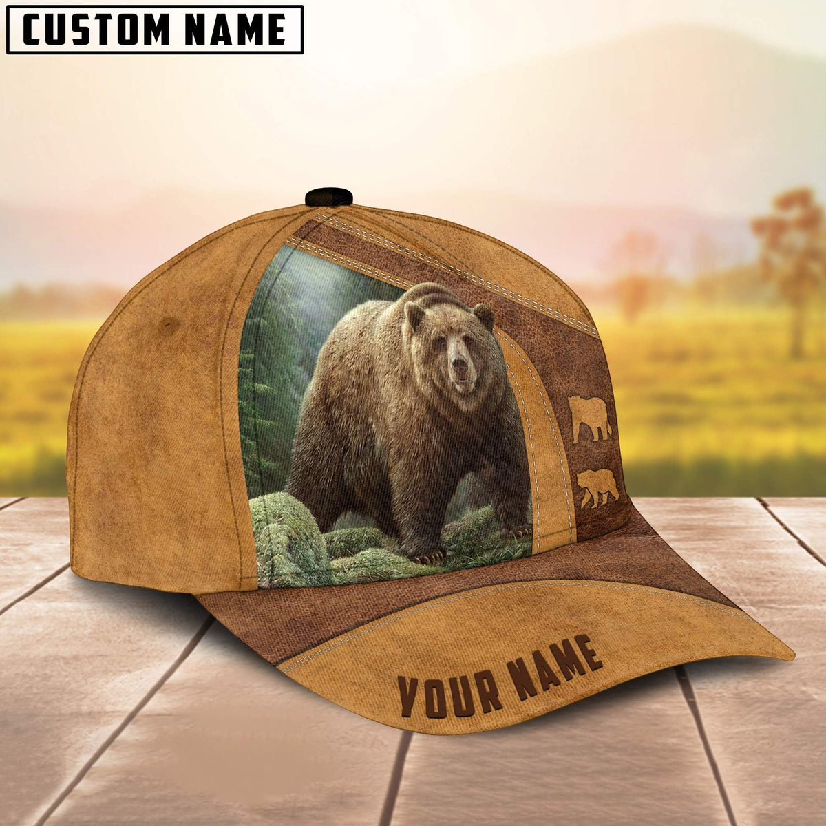 Blisscorners Bear Hunting Classic Personalized Cap