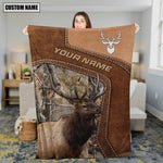 Blisscorners Personalized Elk Hunting Blanket