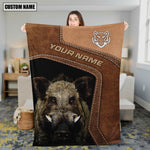 Blisscorners Personalized Boar Hunting Blanket