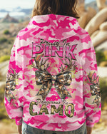 BLISSCORNERS PRETTY IN PINK HUNTING DEER ALL OVER PRINT
