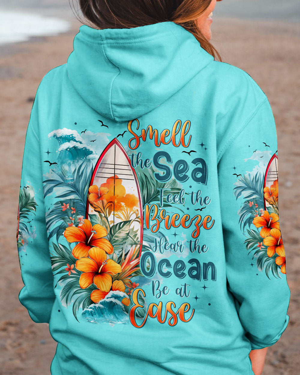 BLISSCORNERS SMELL THE SEA FEEL THE BREEZE ALL OVER PRINT
