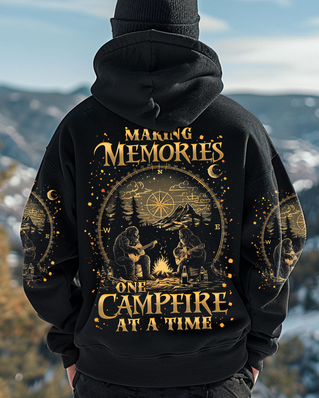 BLISSCORNERS MAKING MEMORIES ONE CAMPFIRE AT A TIME BIGFOOT ALL OVER PRINT