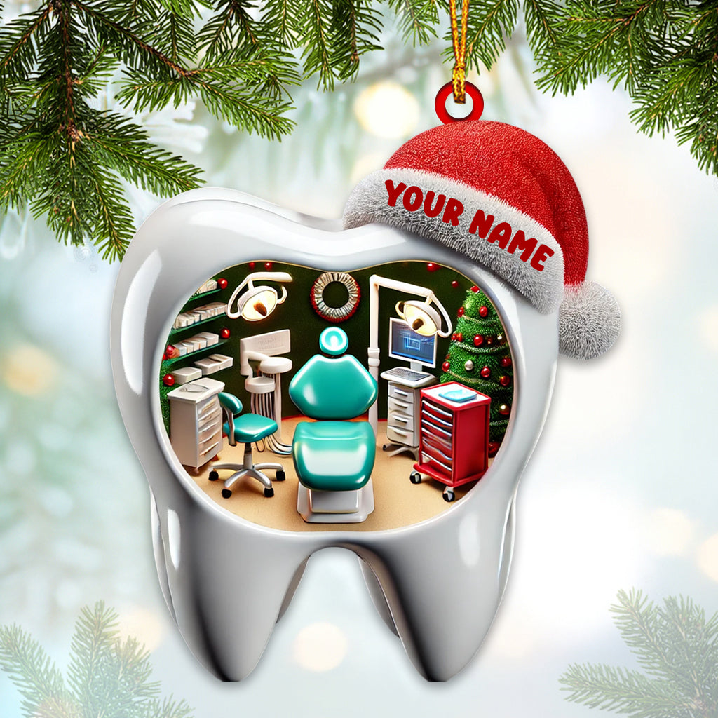 Blisscorners Dentistry Christmas Home Decor Christmas Ornament, Personalized Ornament2D Flat LM2211