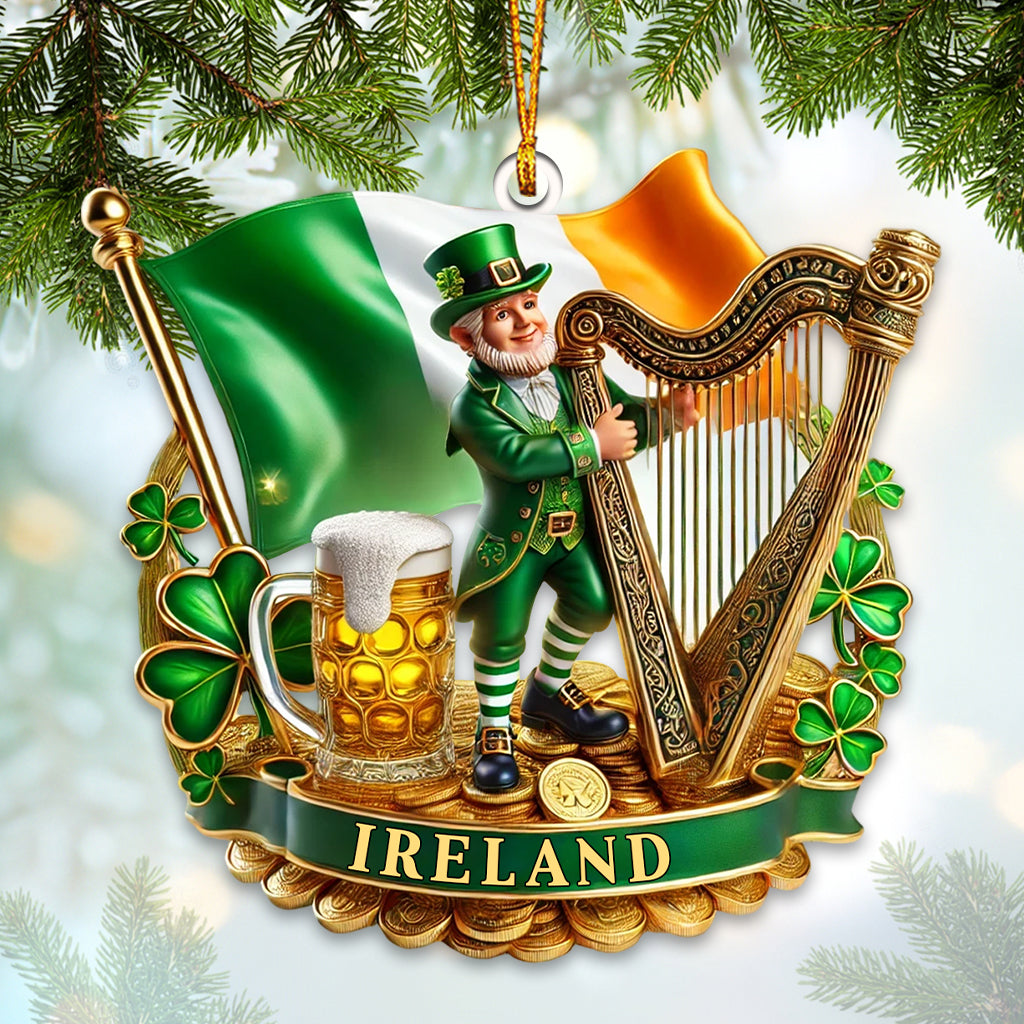 Blisscorners Custom Ireland Ornament, Personalized Ornament2D Flat LM2211