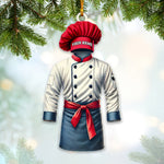 Blisscorners Chef Outfit Ornament, Personalized Ornament2D Flat LM2211