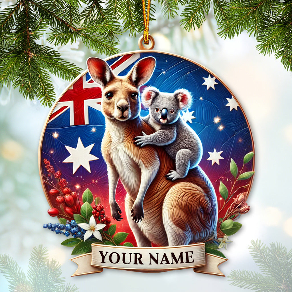 Blisscorners Custom Name Australia Ornament2D Flat LM2111