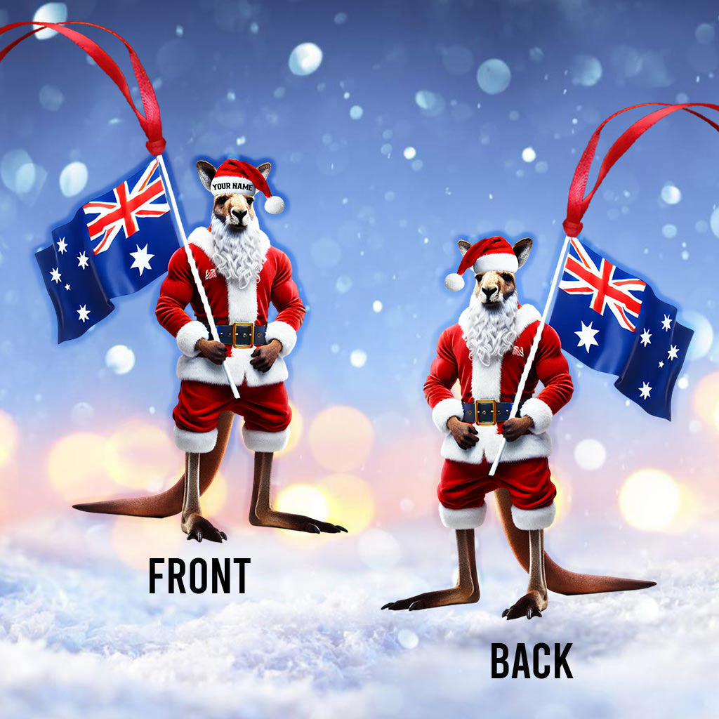 Blisscorners Custom Name Australia Ornament, Australia Love Christmas Decoration2D Flat LM2111