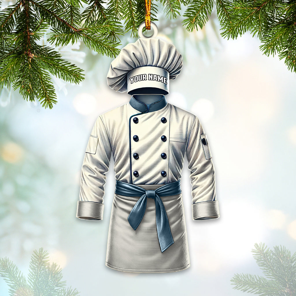 Blisscorners Chef Outfit Ornament, Personalized Ornament2D Flat LM2211