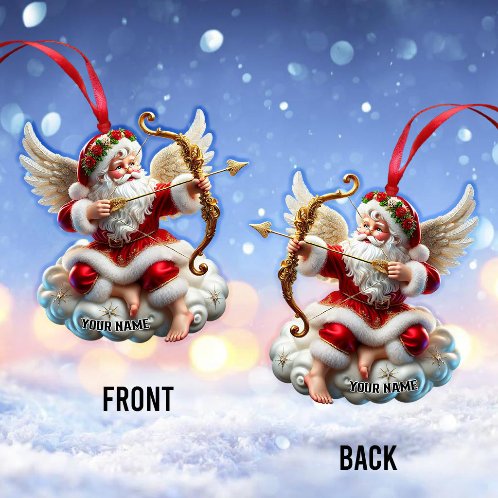 Blisscorners Santa Cupid Christmas Home Decor Christmas Ornament, Personalized Ornament2D Flat LM2211