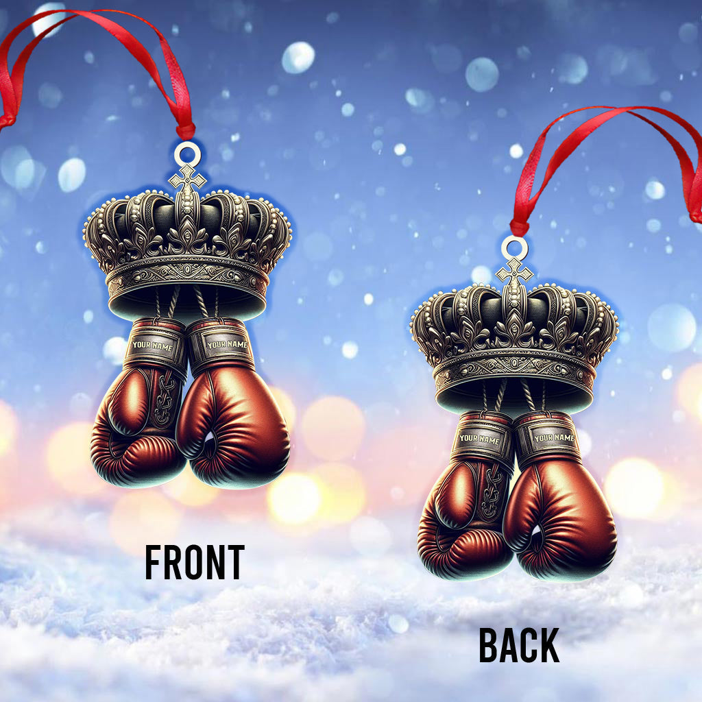 Blisscorners Custom Name Ornament, Boxing Player2D Flat LM2211