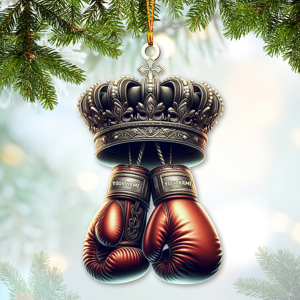 Blisscorners Custom Name Ornament, Boxing Player2D Flat LM2211