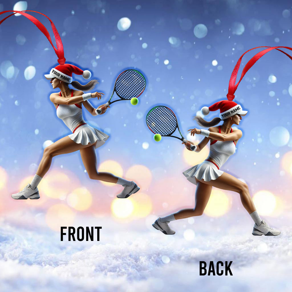 Blisscorners Tennis Woman Home Decor Christmas Ornament, Personalized Ornament2D Flat LM2211