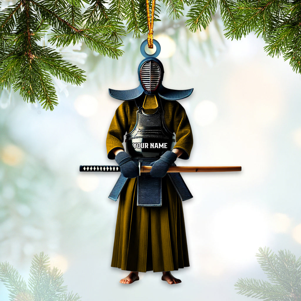 Blisscorners Custom Name Kendo Ornament, Kendo Lover Christmas Gift2D Flat LM2111