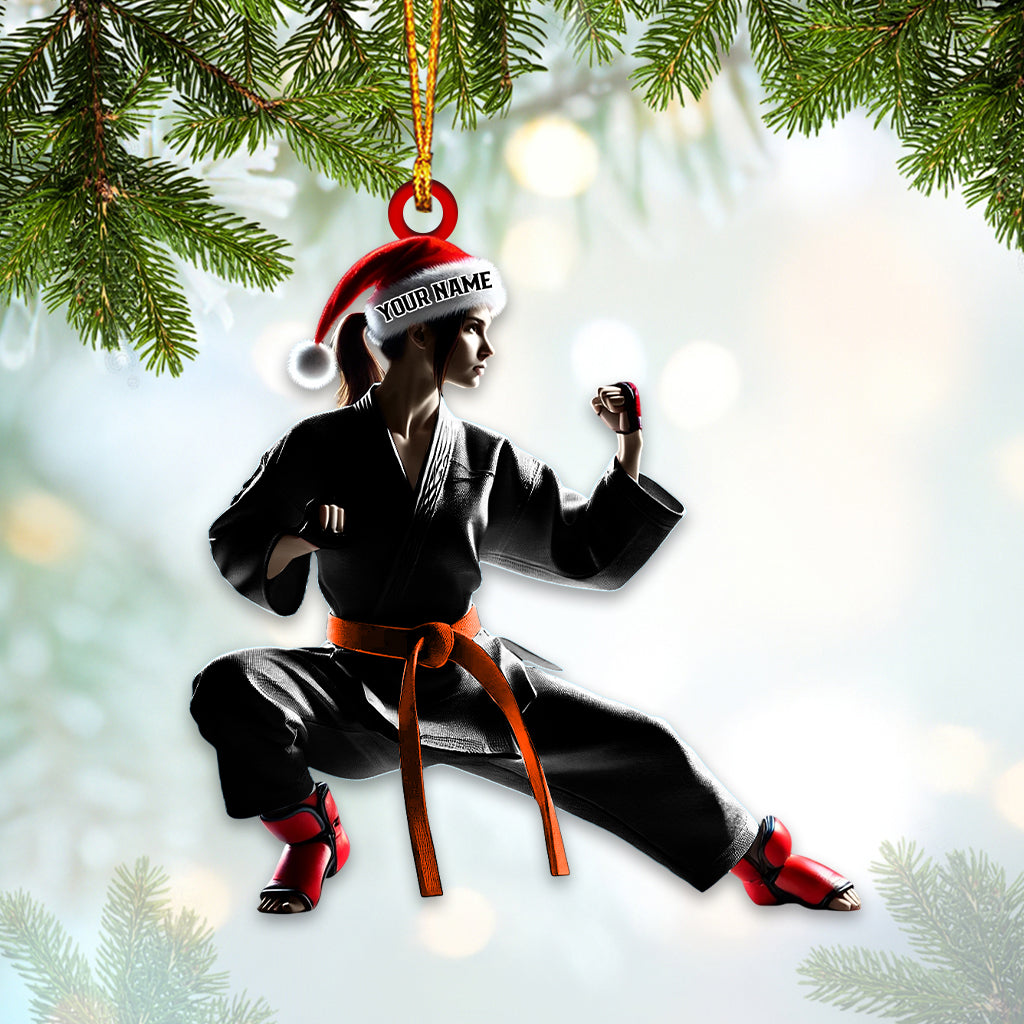Blisscorners Karate Christmas Home Decor Christmas Ornament, Personalized Ornament2D Flat LM2211