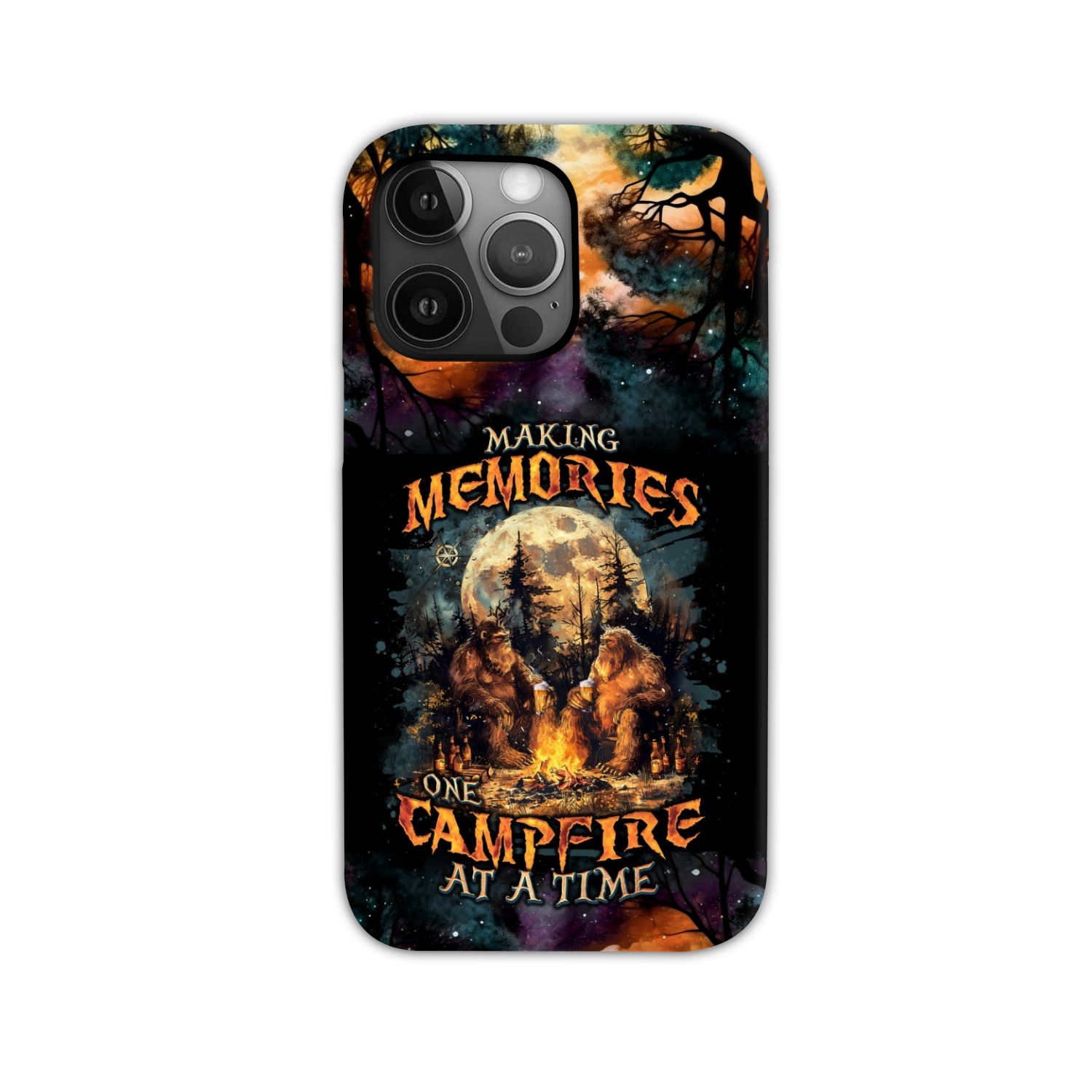 BLISSCORNERS MAKING MEMORIES ONE CAMPFIRE AT A TIME BIGFOOT PHONE CASE