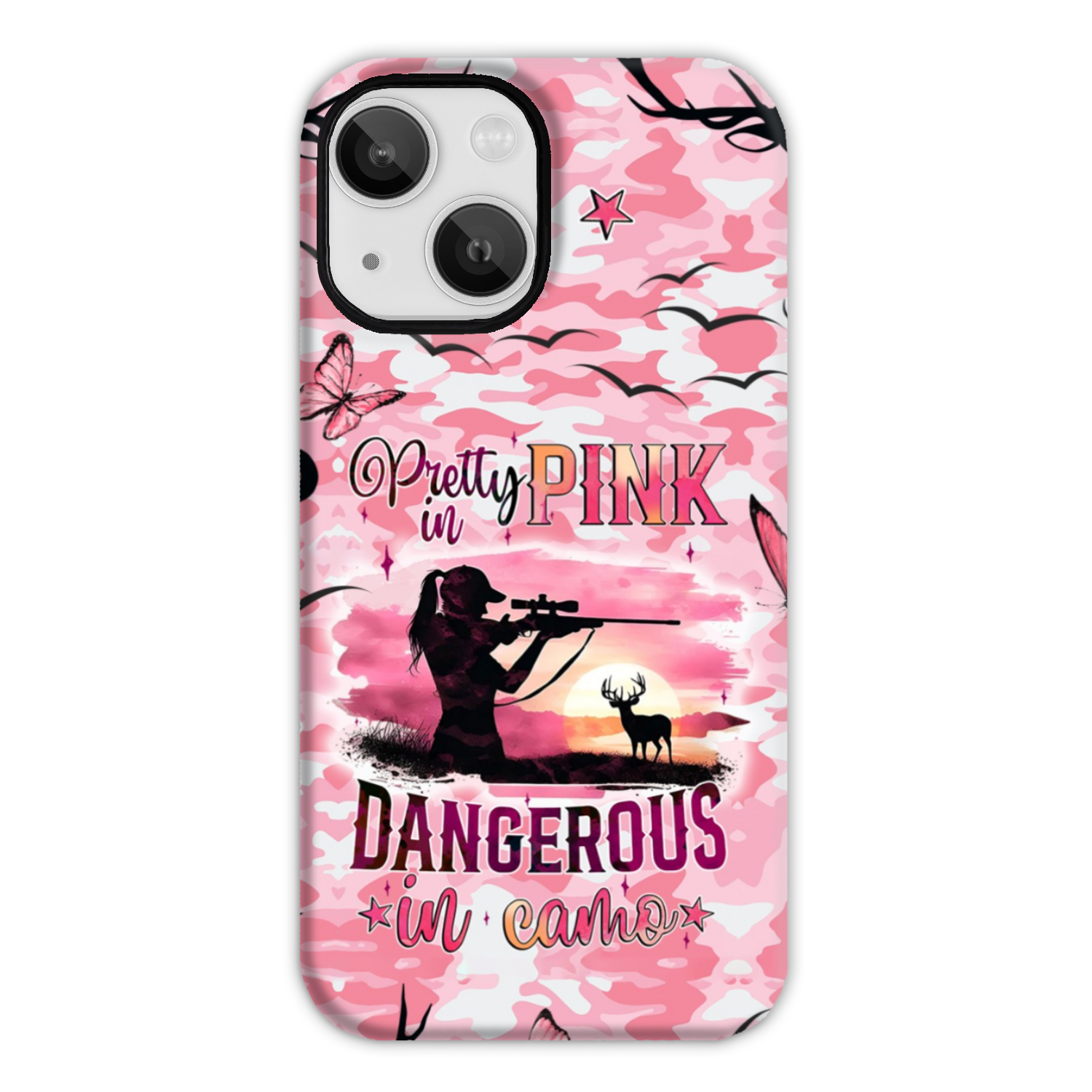 BLISSCORNERS PRETTY IN PINK HUNTING PHONE CASE