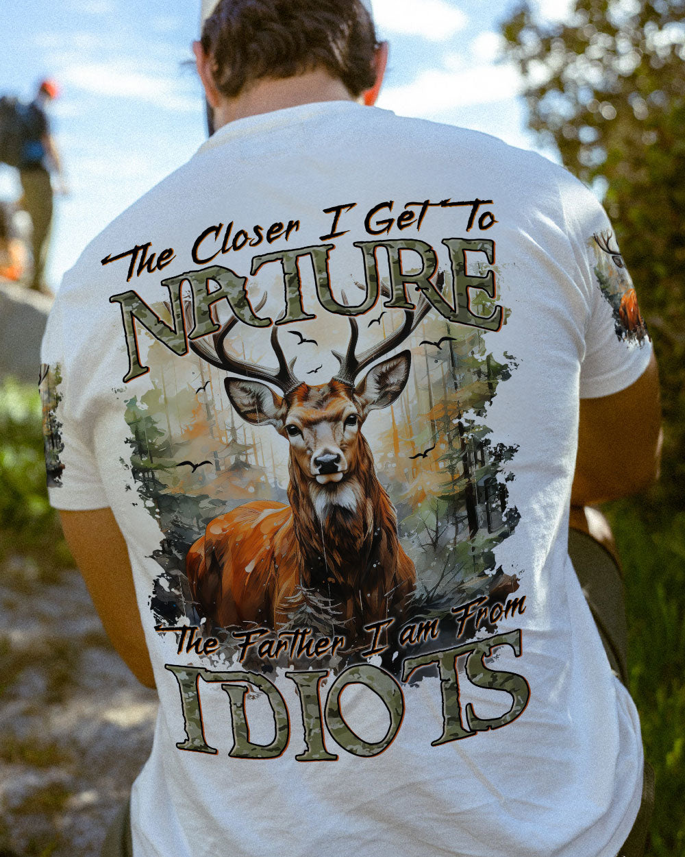 BLISSCORNERS THE CLOSER I GET TO NATURE DEER ALL OVER PRINT