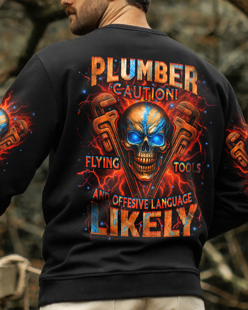 BLISSCORNERS TRUCKER FIGHTING FORCES SKULL ALL OVER PRINT