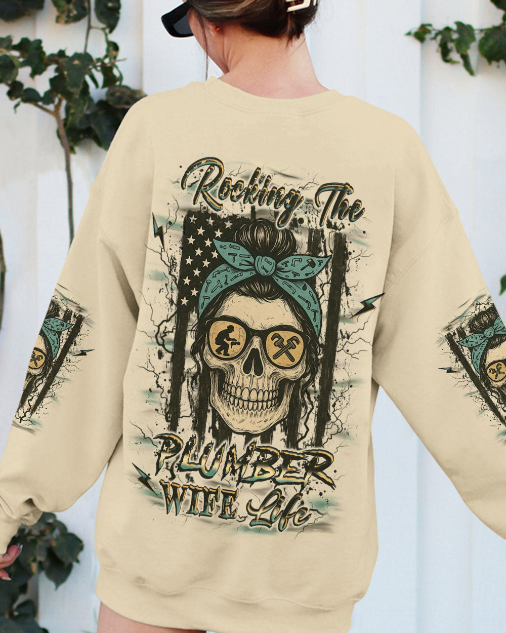BLISSCORNERS BUCKLE UP BUTTERCUP PLUMBER SKULL ALL OVER PRINT